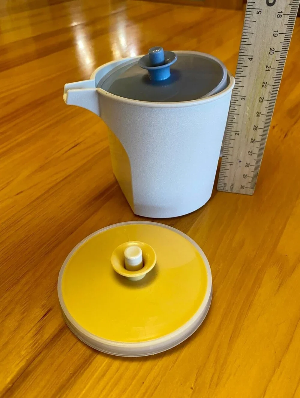Vintage Tupperware Storage Containers 812-58 Almond Cream Pitcher 1414-14